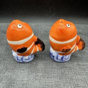 Salt & Pepper Shaker Nemo Fish Shape Tropical Fish 3.5" Beach House